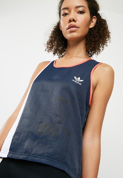 adidas Originals - AI OG tank - blue & coral
