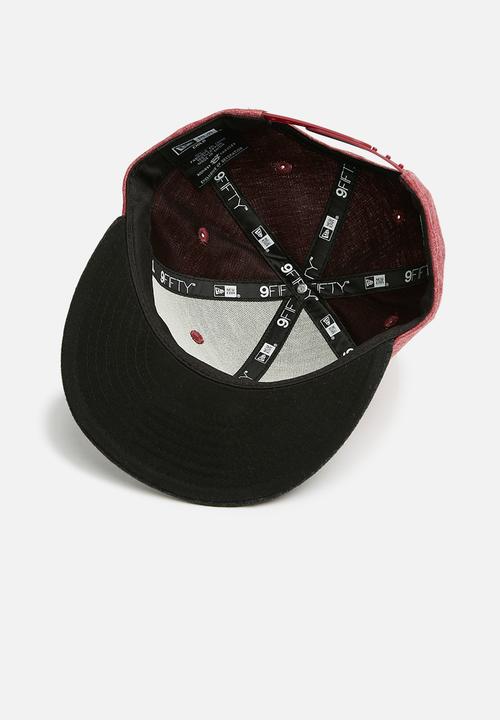 New Era - Kids Minnie mouse snapback cap - maroon & charcoal 