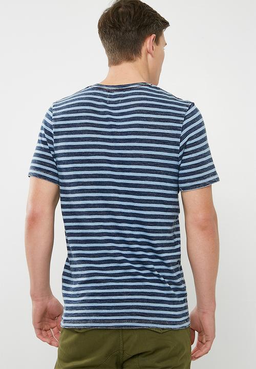 Jack & Jones - Stuart crew neck tee - blue 