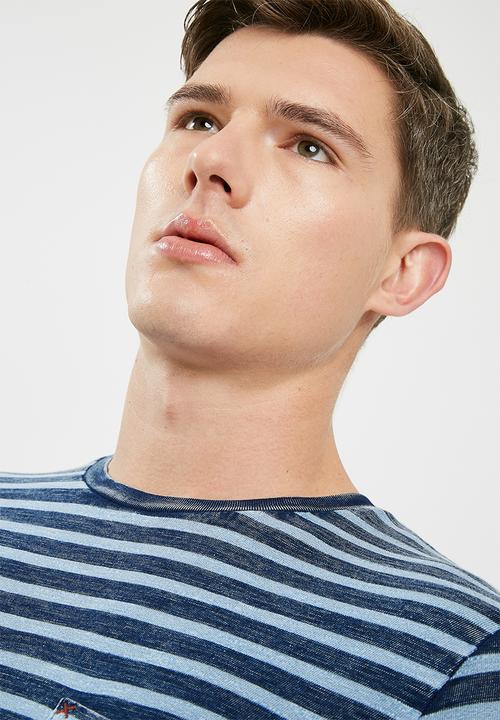 Jack & Jones - Stuart crew neck tee - blue 