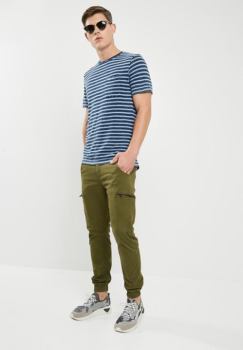 Jack & Jones - Stuart crew neck tee - blue 