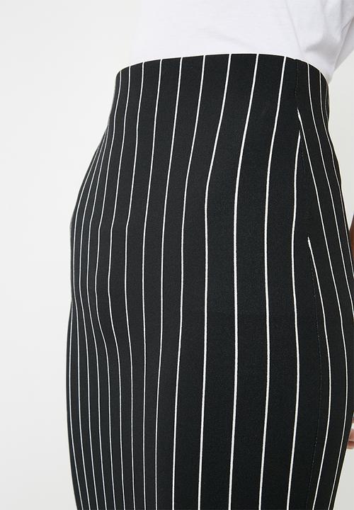 Superbalist - Pull on bodycon skirt - black & white