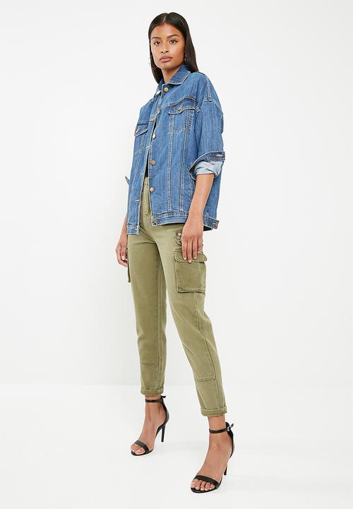 Superbalist - Tia oversized denim jacket - blue 