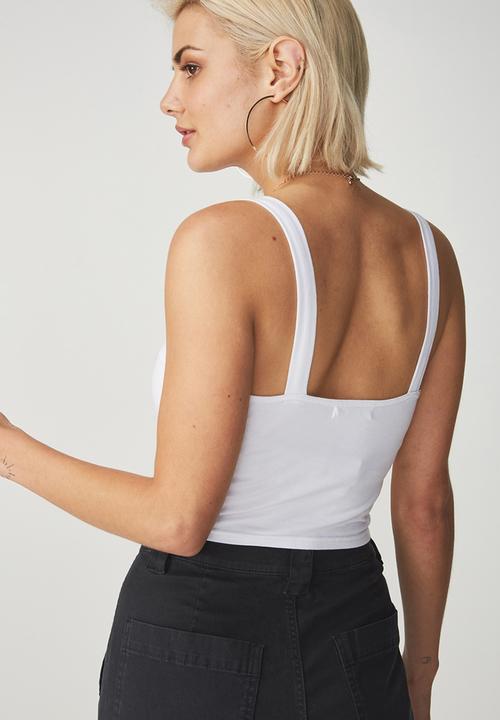 Cotton On - Jenna bustier cami - white