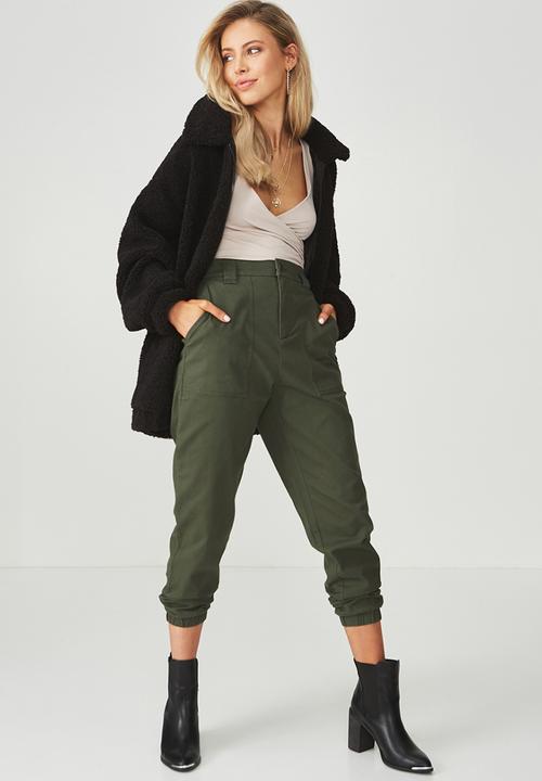 Supré  - Luxe wrap crop top - natural 