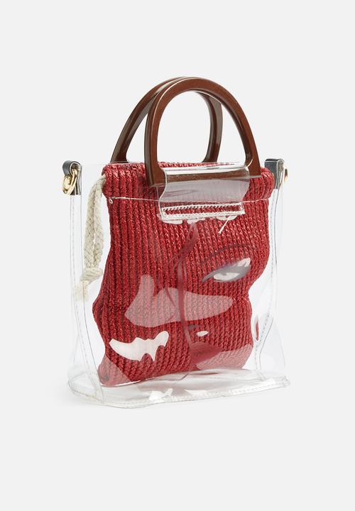 dailyfriday - Ciara clear bag - red 