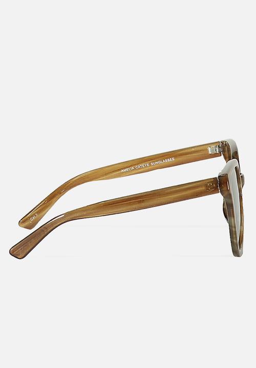 Cotton On - Amelia cateye sunglasses - brown