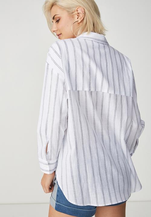 Cotton On - Monique shirt - white & black 