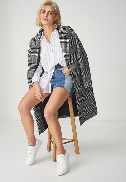 Cotton On - Monique shirt - white & black 