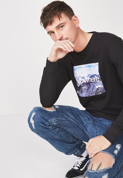 Cotton On - Tbar tee - black