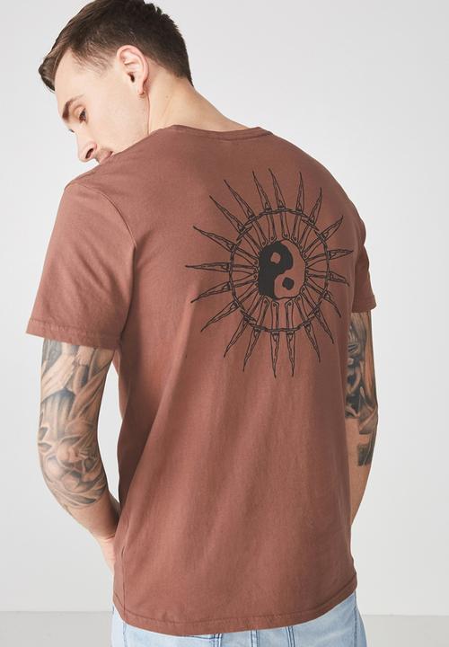 Cotton On - Tbar tee - brown