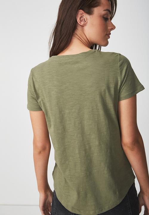 Cotton On - Crew T-shirt - green