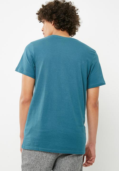 Cotton On - Essential crew tee -  blue