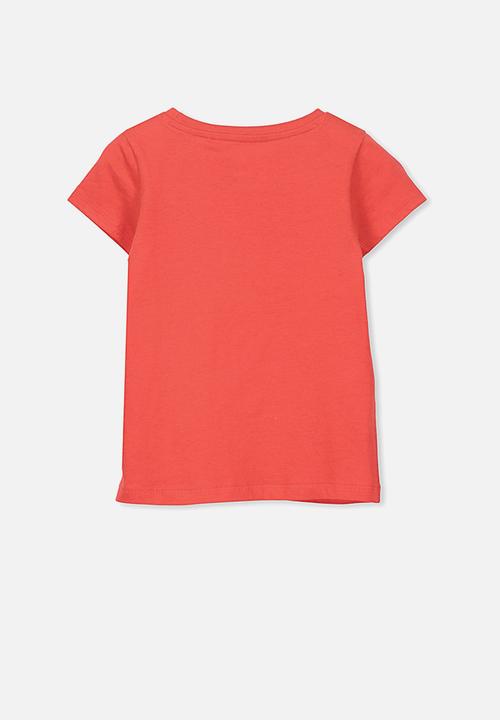 Cotton On - Penelope short sleeve tee - red 