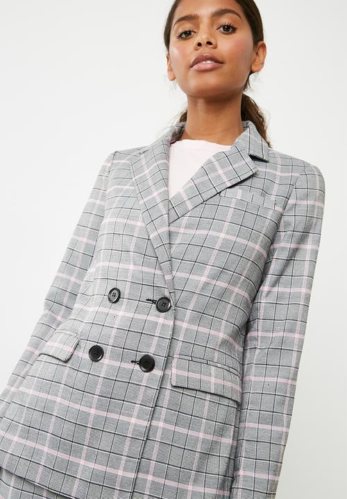 Noisy May - Kaira blazer - black & grey