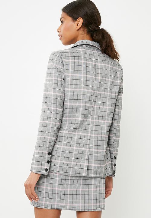 Noisy May - Kaira blazer - black & grey