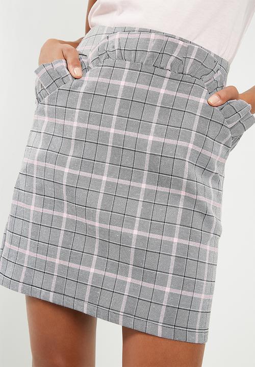 Noisy May - Kaira mini skirt - black & grey