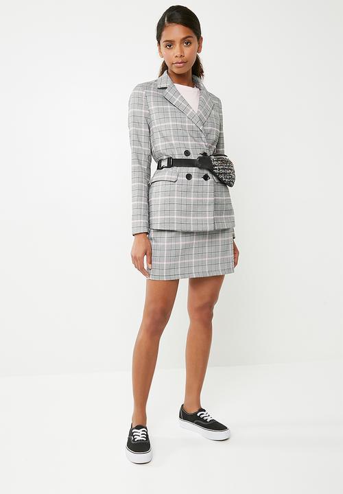 Noisy May - Kaira blazer - black & grey