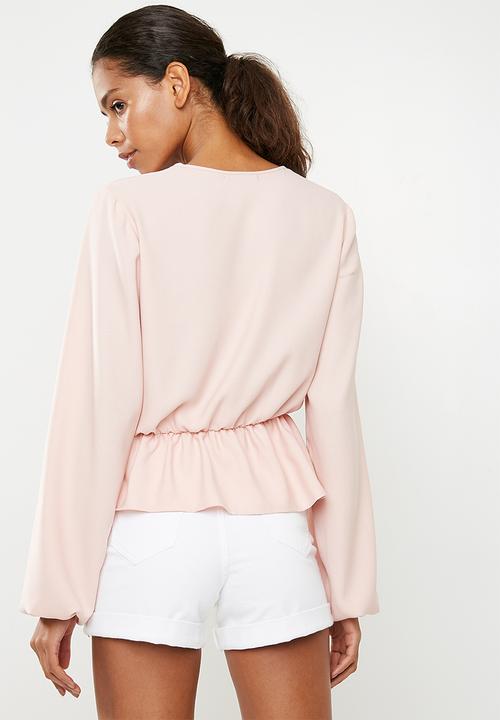 Superbalist - Feminine Blouse with Peplum - Light Pink 
