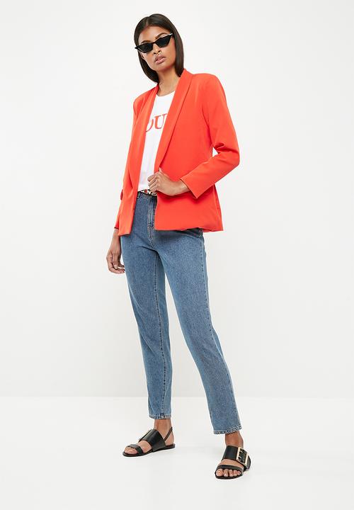 Missguided - Crepe blazer - orange