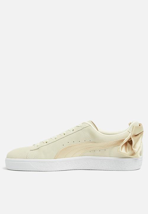 PUMA - Suede bow varsity - marshmallow & metallic gold 