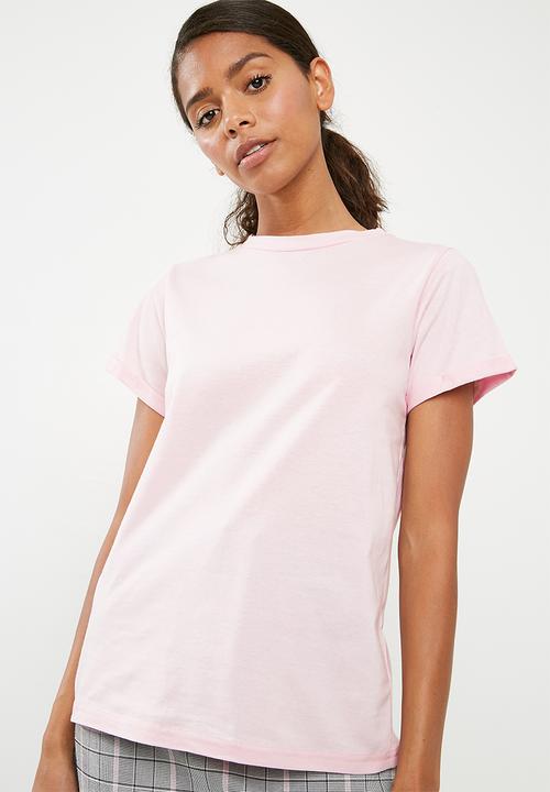 Superbalist - Scoop neck tee 2 pack - grey & pink 