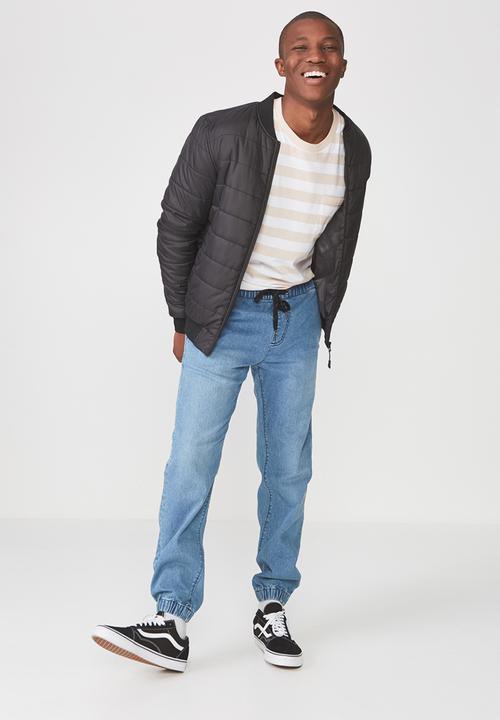 Cotton On - Drake cuffed pant - blue