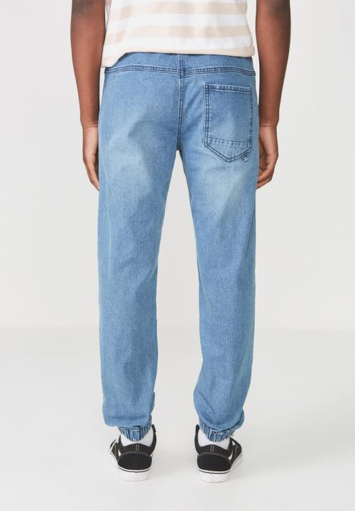 Cotton On - Drake cuffed pant - blue