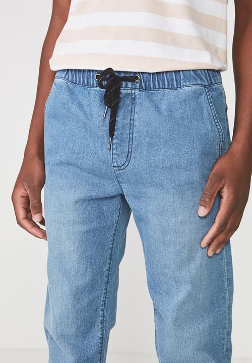 Cotton On - Drake cuffed pant - blue