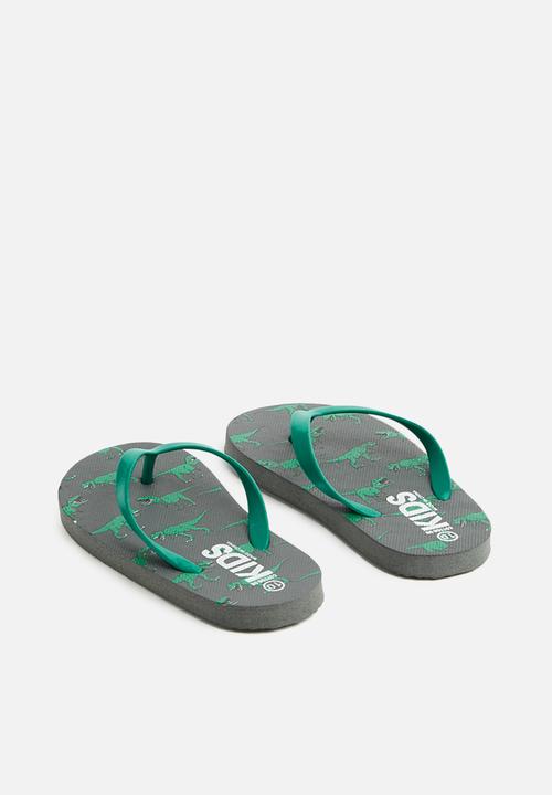 Cotton On - Printed flip flops - green 