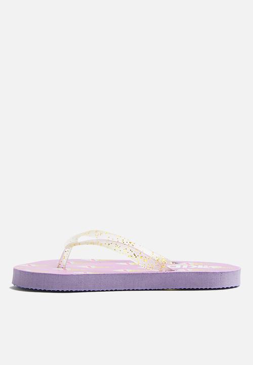 Cotton On - Printed flip flops - purple 