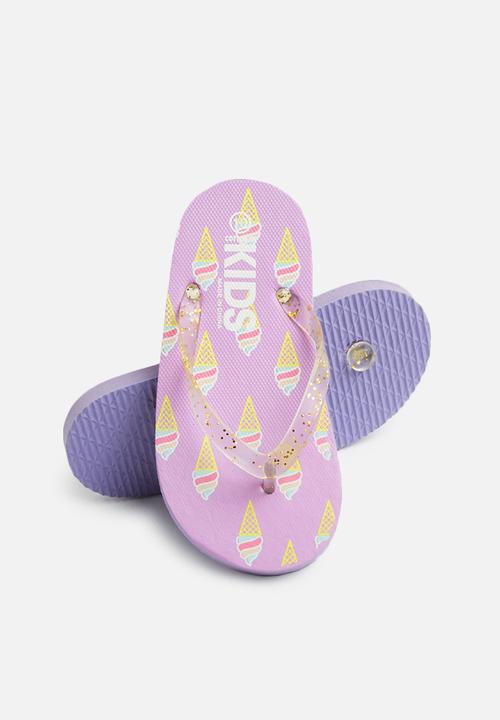 Cotton On - Printed flip flops - purple 
