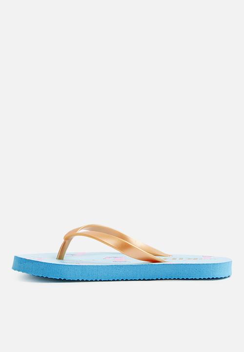 Cotton On - Printed flip flops - blue 