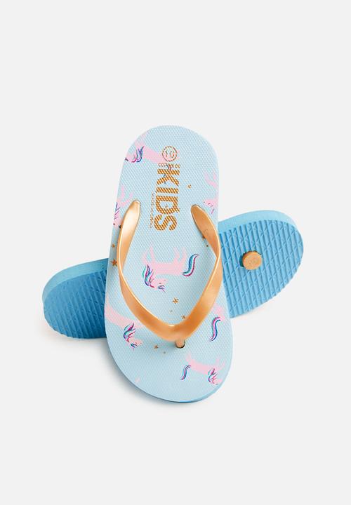 Cotton On - Printed flip flops - blue 
