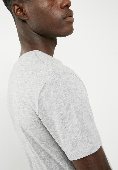 basicthread - Graphic crew neck tee - grey