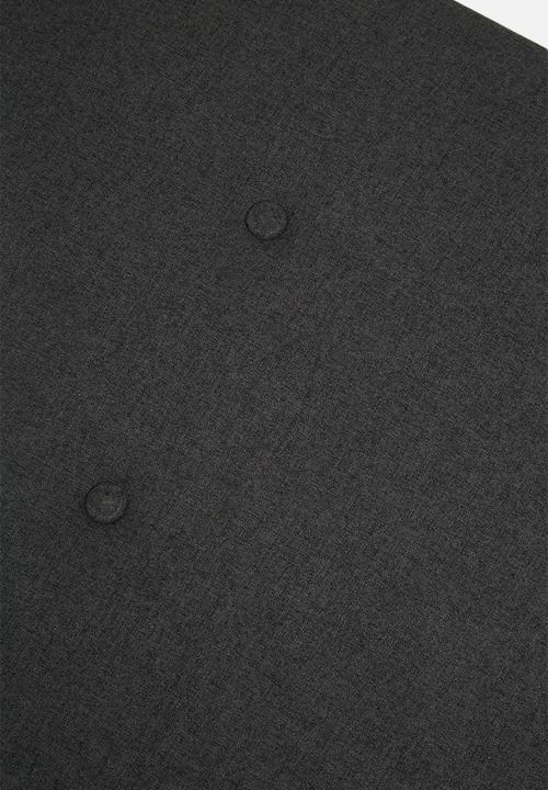 Sixth Floor - Double storage ottoman - charcoal grey