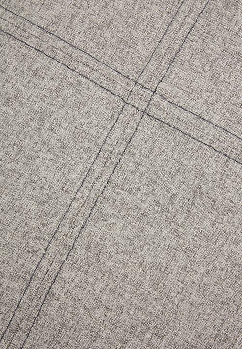 Sixth Floor - Square storage ottoman - light grey