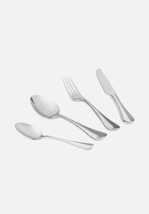 Humble & Mash - Mara 24 piece cutlery set - silver