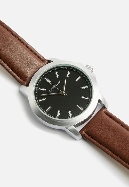 Superbalist - James leather watch - brown