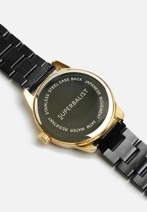 Superbalist - Julius chain watch - black