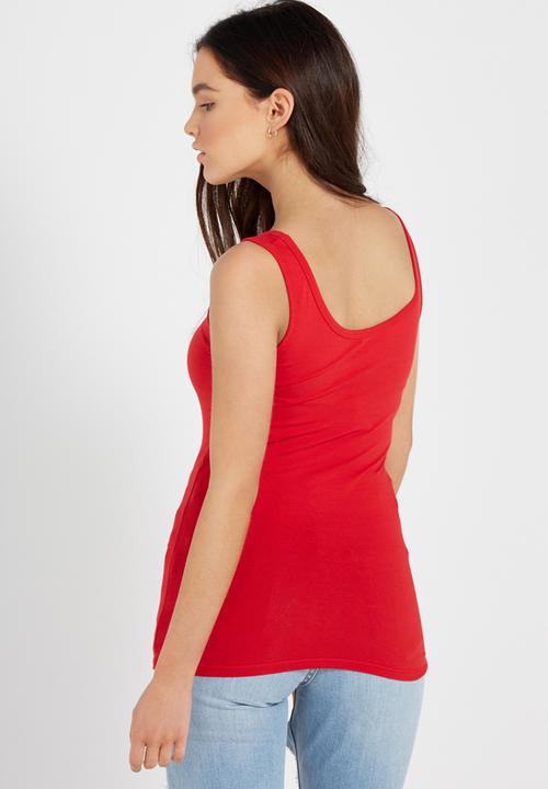 Supré  - Thick strap tank - red