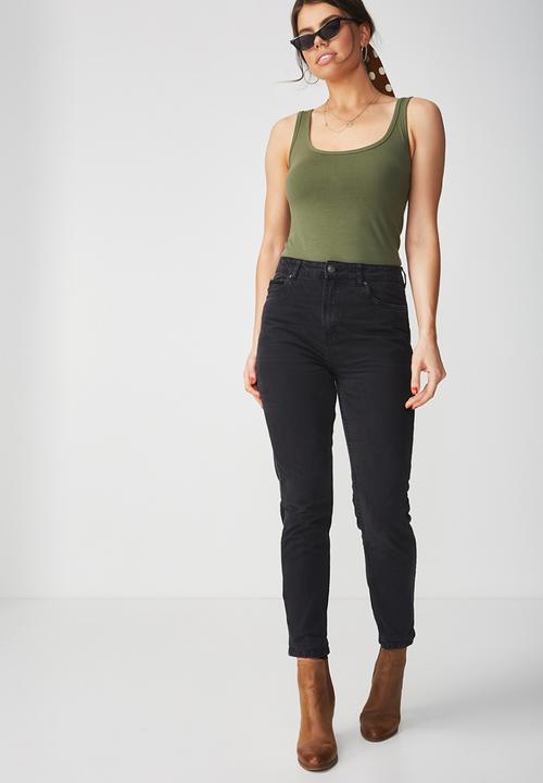 Supré  - The cool mom jean - black