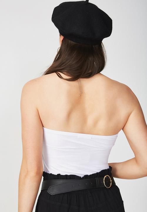 Supré  - Long Boobtube Built-In Bra-White