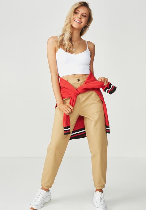 Supré  - Luxe crop cami - white