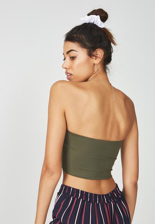 Supré  - Luxe strapless crop - khaki