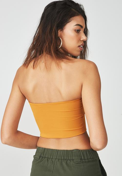 Supré  - Luxe strapless crop -golden