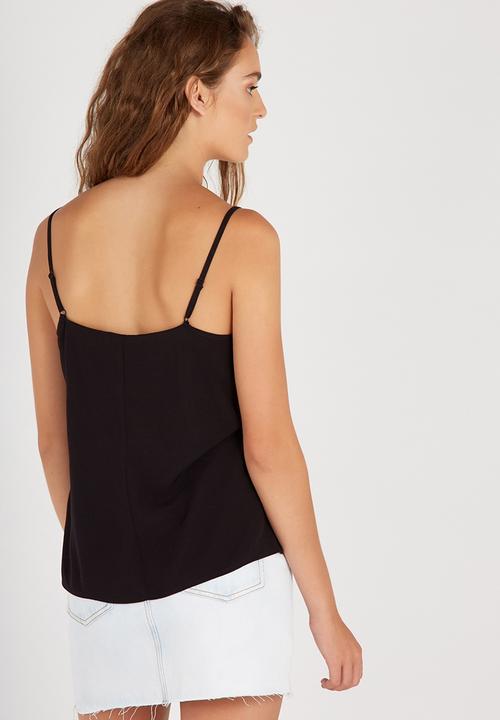 Supré  - Pip basic cami -black