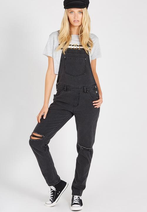 Supré  - Denim overall - black