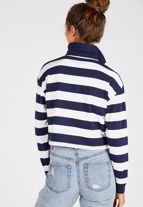 Supré  - Rugby top - navy - stripe 