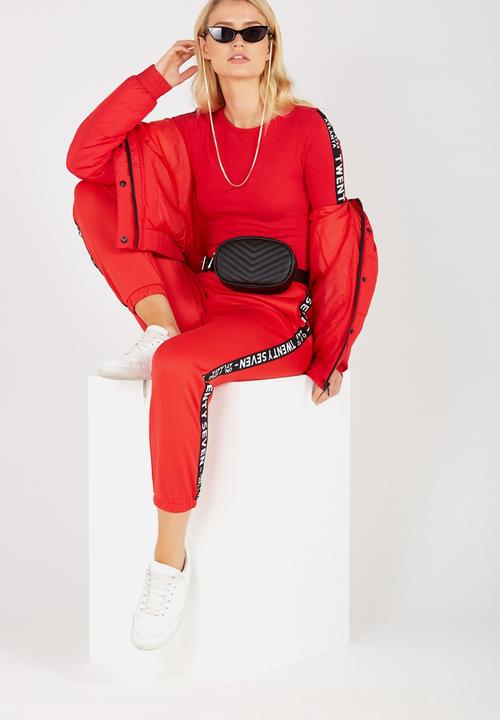 Supré  - Sport tape bodysuit - red